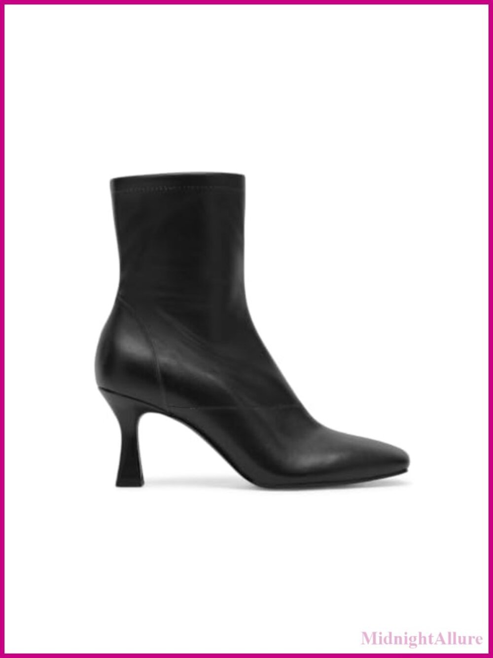 Womens Kitten Heel Ankle Boots Square Toe Zip Faux Leather Booties - Picture 4 of 6